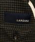 中古・古着 LARDINI (ラルディーニ) ウールテーラードジャケット ネイビー×グリーン サイズ:44：33000円
