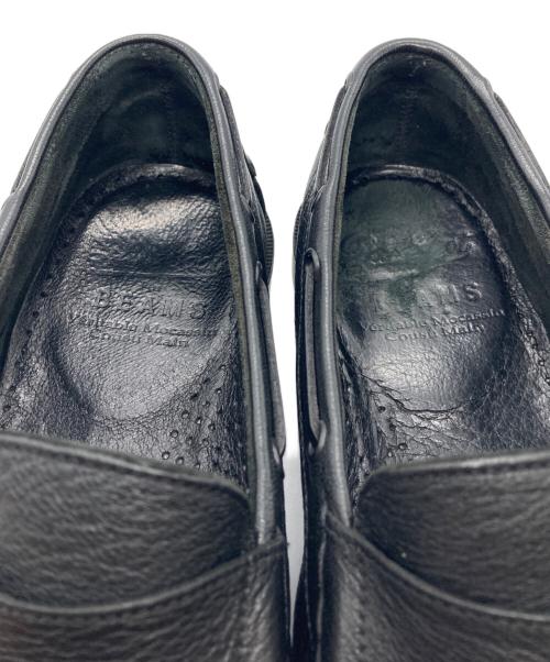 PARABOOT（パラブーツ）PARABOOT (パラブーツ) BEAMS (ビームス) コインローファー ブラック サイズ:5の古着・服飾アイテム