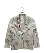PAUL SMITHポールスミス）の古着「総柄ジャケット」｜ホワイト