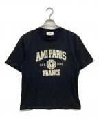 AMI Alexandre Mattiussiアミアレクサンドルマテュッシ）の古着「オーガニックコットン ジャージー Tシャツ」｜ブラック