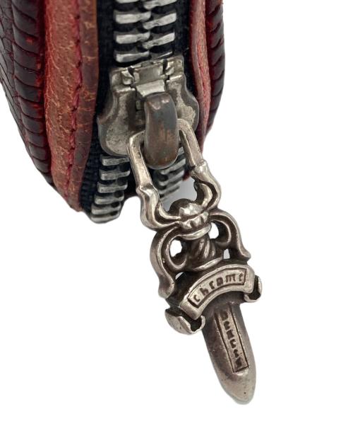 CHROME HEARTS（クロムハーツ）CHROME HEARTS (クロムハーツ) ノベルティ ラウンドジップウォレット ブラウンの古着・服飾アイテム