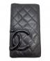 CHANEL（シャネル）の古着「二つ折り長財布」｜ブラック