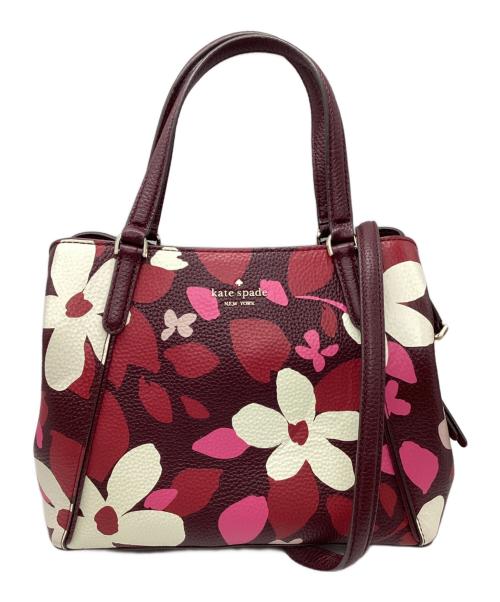 Kate Spade（ケイトスペード）Kate Spade (ケイトスペード) サッチェル レザー 2wayバッグ パープルの古着・服飾アイテム