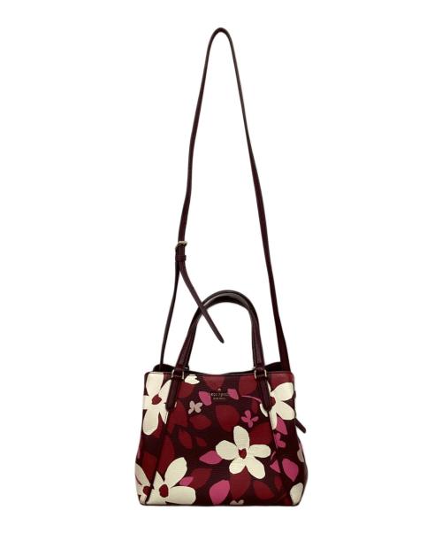 Kate Spade（ケイトスペード）Kate Spade (ケイトスペード) サッチェル レザー 2wayバッグ パープルの古着・服飾アイテム
