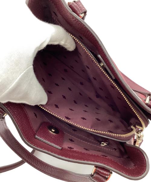 Kate Spade（ケイトスペード）Kate Spade (ケイトスペード) サッチェル レザー 2wayバッグ パープルの古着・服飾アイテム