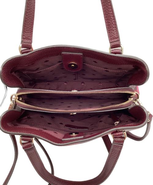 Kate Spade（ケイトスペード）Kate Spade (ケイトスペード) サッチェル レザー 2wayバッグ パープルの古着・服飾アイテム