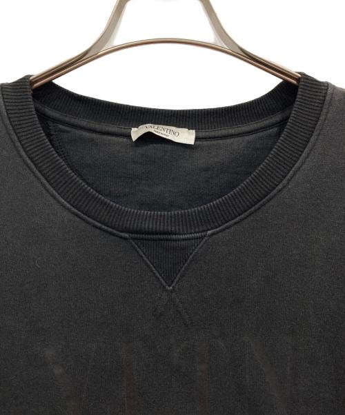 VALENTINO（ヴァレンティノ）VALENTINO (ヴァレンティノ) ロゴスウェット ブラック サイズ:Mの古着・服飾アイテム