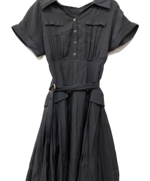 Apuweiser-riche（アプワイザーリッシェ）Apuweiser-riche (アプワイザーリッシェ) 半袖ワークシャツワンピース グレーの古着・服飾アイテム