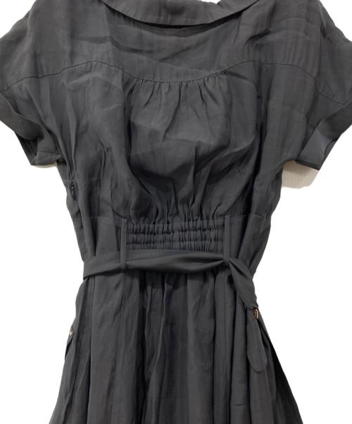 Apuweiser-riche（アプワイザーリッシェ）Apuweiser-riche (アプワイザーリッシェ) 半袖ワークシャツワンピース グレーの古着・服飾アイテム