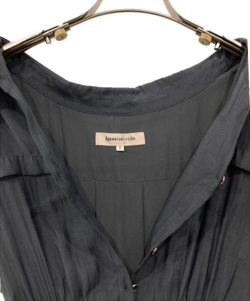 Apuweiser-riche（アプワイザーリッシェ）Apuweiser-riche (アプワイザーリッシェ) 半袖ワークシャツワンピース グレーの古着・服飾アイテム