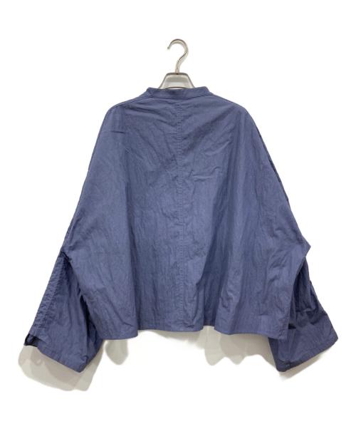 VOAAOV（ヴォアーブ）VOAAOV (ヴォアーブ) コットンナイロンリュードバックハーフシャツ ブルー サイズ:1の古着・服飾アイテム