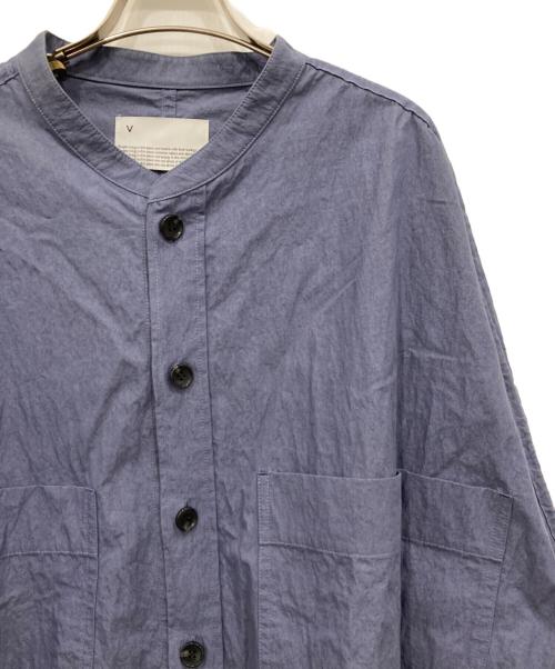 VOAAOV（ヴォアーブ）VOAAOV (ヴォアーブ) コットンナイロンリュードバックハーフシャツ ブルー サイズ:1の古着・服飾アイテム
