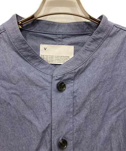 VOAAOV（ヴォアーブ）VOAAOV (ヴォアーブ) コットンナイロンリュードバックハーフシャツ ブルー サイズ:1の古着・服飾アイテム