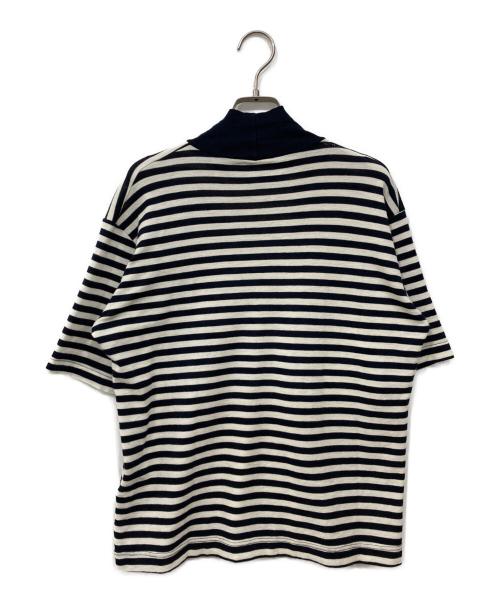 GICIPI（ジチピ）GICIPI (ジチピ) 半袖ボーダーニット ネイビー×ホワイト サイズ:4の古着・服飾アイテム