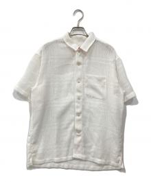SUPREME（シュプリーム）の古着「Mesh Stripe S/S Shirt / メッシュストライプS/Sシャツ」｜ホワイト