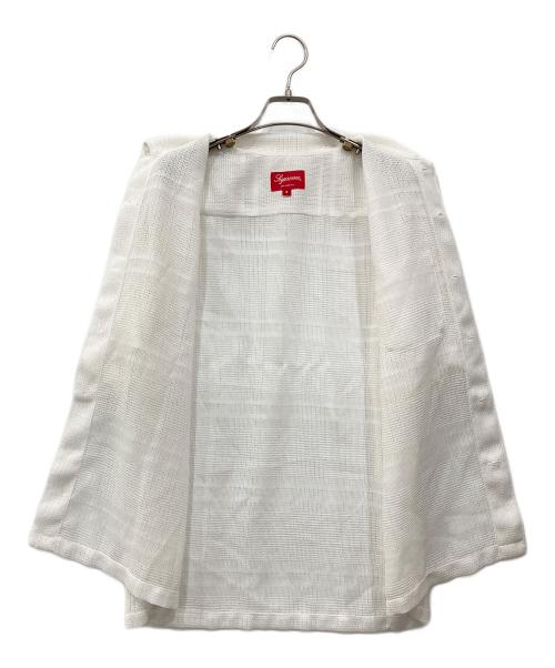 SUPREME（シュプリーム）SUPREME (シュプリーム) Mesh Stripe S/S Shirt / メッシュストライプS/Sシャツ ホワイト サイズ:Sの古着・服飾アイテム