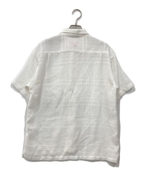 SUPREME（シュプリーム）SUPREME (シュプリーム) Mesh Stripe S/S Shirt / メッシュストライプS/Sシャツ ホワイト サイズ:Sの古着・服飾アイテム