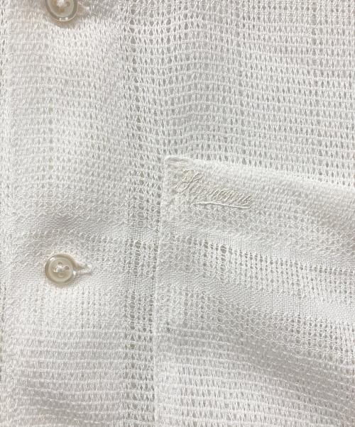 SUPREME（シュプリーム）SUPREME (シュプリーム) Mesh Stripe S/S Shirt / メッシュストライプS/Sシャツ ホワイト サイズ:Sの古着・服飾アイテム