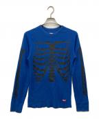 Hanes×SUPREMEヘインズ×シュプリーム）の古着「ボーンサーマルカットソー」｜ブルー