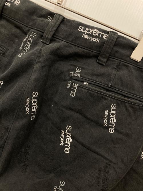 SUPREME（シュプリーム）Supreme (シュプリーム) クラシックロゴチノショーツ ブラック サイズ:SIZE 81cm (W32)の古着・服飾アイテム