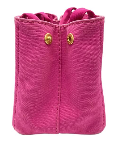 PRADA（プラダ）PRADA (プラダ) カナパ ミニ キャンバストートバッグ ピンクの古着・服飾アイテム