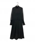 Ameriアメリ）の古着「シャーリングドレス」｜ブラック