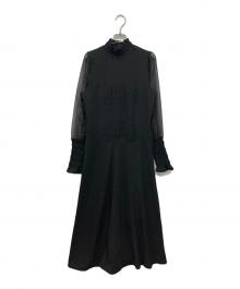 Ameri（アメリ）の古着「シャーリングドレス」｜ブラック