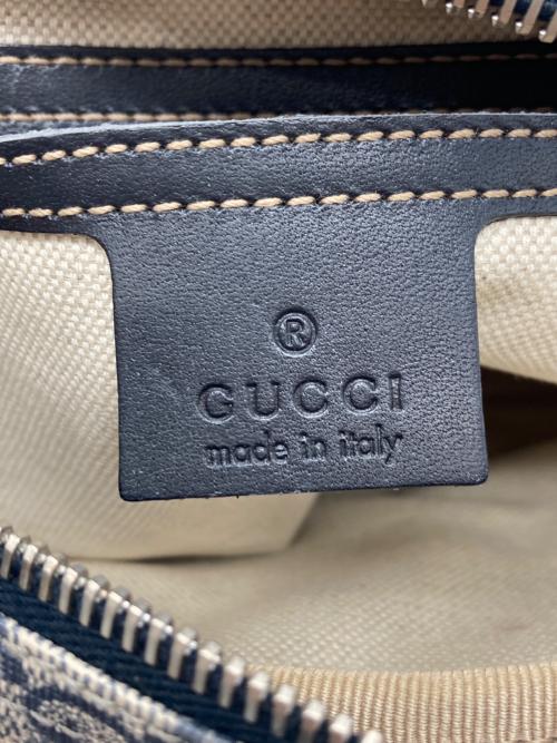 GUCCI（グッチ）GUCCI (グッチ) ショルダーバッグ ネイビー×ベージュの古着・服飾アイテム