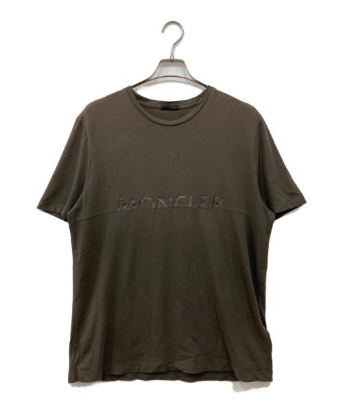 MONCLER（モンクレール）MONCLER (モンクレール) ロゴカットソー ブラウン サイズ:Lの古着・服飾アイテム