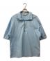 MAISON KITSUNE（メゾンキツネ）の古着「ハーフジップシャツ」｜ブルー