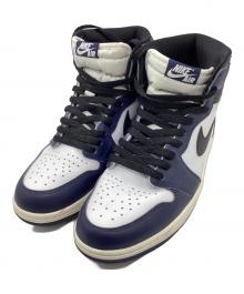 NIKE（ナイキ）の古着「ハイカットスニーカー」｜ホワイト×ネイビー