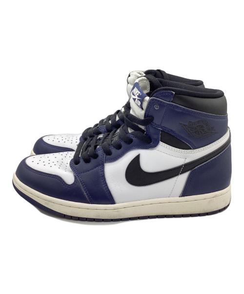 NIKE（ナイキ）NIKE (ナイキ) ハイカットスニーカー ホワイト×ネイビー サイズ:28の古着・服飾アイテム