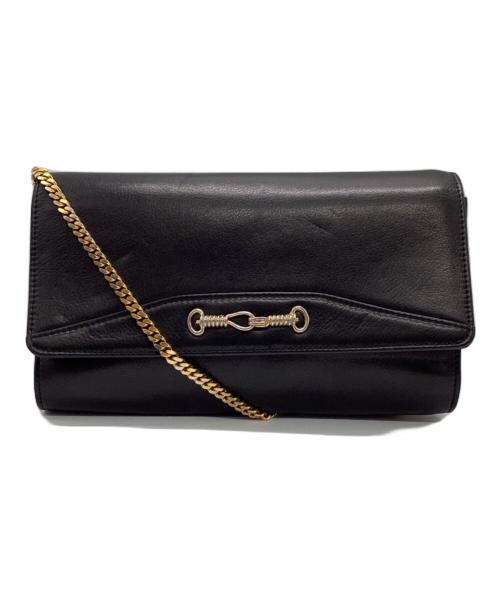 CELINE（セリーヌ）CELINE (セリーヌ) チェーンショルダーバッグ ブラックの古着・服飾アイテム