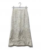 Ameriアメリ）の古着「ジャガードスカート」｜アイボリー