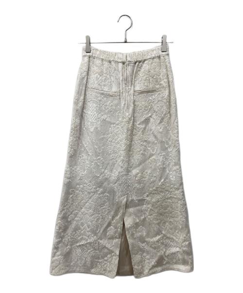 Ameri（アメリ）AMERI (アメリ) ジャガードスカート アイボリー サイズ:Sの古着・服飾アイテム