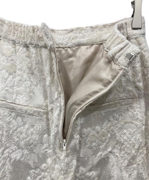 Ameri（アメリ）AMERI (アメリ) ジャガードスカート アイボリー サイズ:Sの古着・服飾アイテム