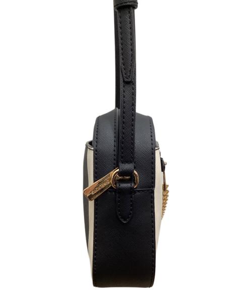 MICHAEL KORS（マイケル・コース）MICHAEL KORS (マイケル・コース) ショルダーバッグ ブラック×ホワイトの古着・服飾アイテム