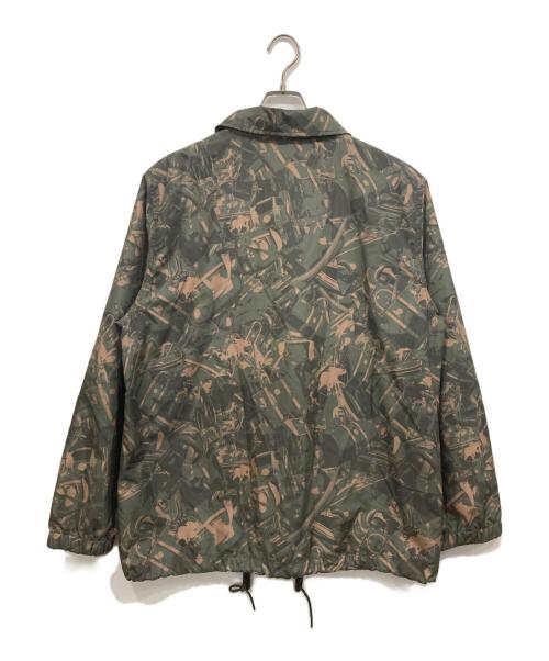 HUNTING WORLD（ハンティングワールド）HUNTING WORLD (ハンティングワールド) 総柄コーチジャケット カーキ サイズ:XLの古着・服飾アイテム