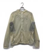 san san gearサンサンギア）の古着「メッシュジップパーカー」｜アイボリー