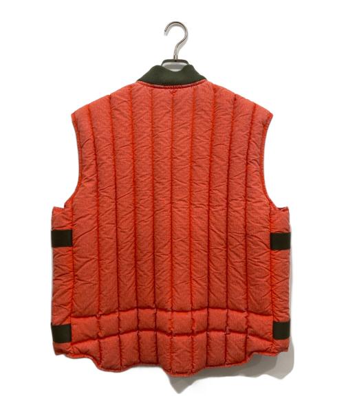 DIESEL（ディーゼル）DIESEL (ディーゼル) ダウンベスト オレンジ サイズ:L 未使用品の古着・服飾アイテム