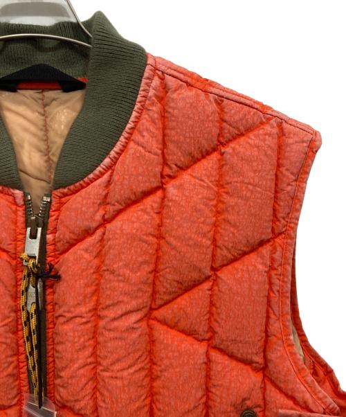 DIESEL（ディーゼル）DIESEL (ディーゼル) ダウンベスト オレンジ サイズ:L 未使用品の古着・服飾アイテム