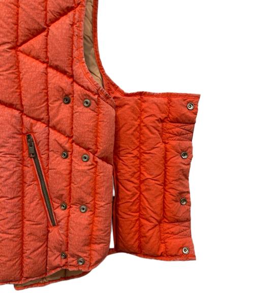 DIESEL（ディーゼル）DIESEL (ディーゼル) ダウンベスト オレンジ サイズ:L 未使用品の古着・服飾アイテム