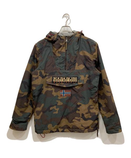 NAPAPIJRI（ナパピリ）NAPAPIJRI (ナパピリ) アノラックパーカー カーキ×ベージュ サイズ:Sの古着・服飾アイテム