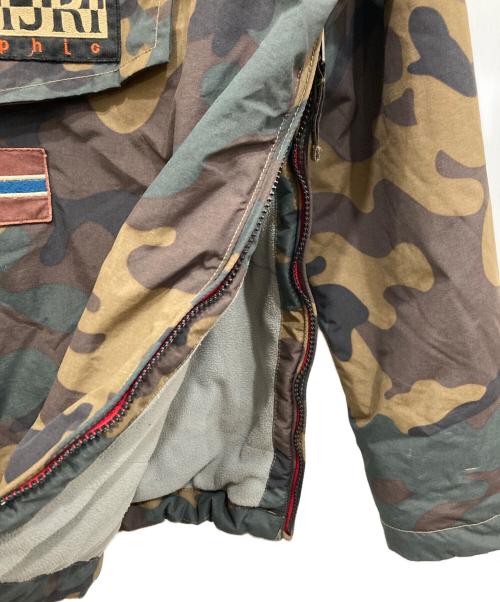 NAPAPIJRI（ナパピリ）NAPAPIJRI (ナパピリ) アノラックパーカー カーキ×ベージュ サイズ:Sの古着・服飾アイテム