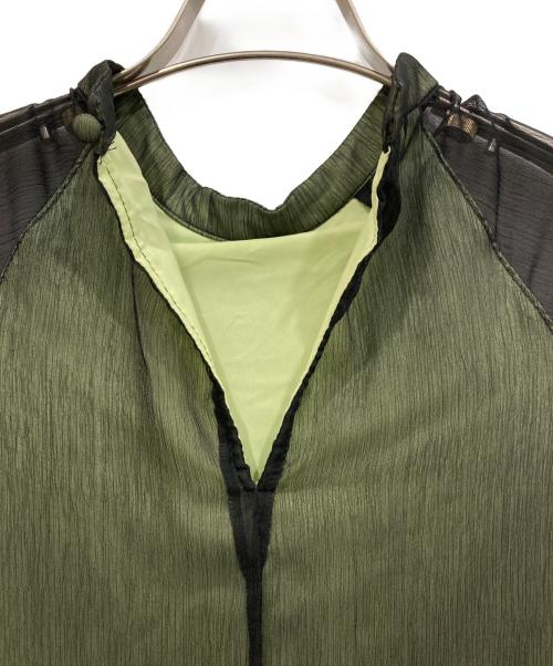 AKTE（アクテ）AKTE (アクテ) ロングシフォンワンピース ブラック サイズ:FREEの古着・服飾アイテム