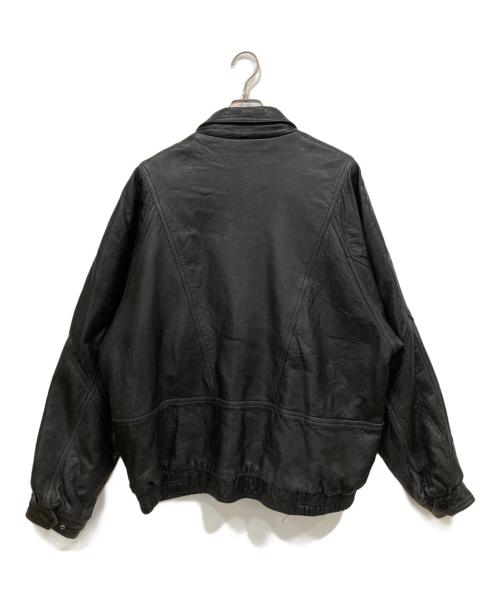 london fog（ロンドンフォグ）london fog (ロンドンフォグ) レザージャケット ブラック サイズ:XLの古着・服飾アイテム