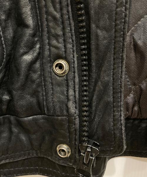 london fog（ロンドンフォグ）london fog (ロンドンフォグ) レザージャケット ブラック サイズ:XLの古着・服飾アイテム