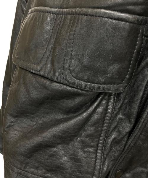 london fog（ロンドンフォグ）london fog (ロンドンフォグ) レザージャケット ブラック サイズ:XLの古着・服飾アイテム