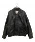 london fog（ロンドンフォグ）の古着「レザージャケット」｜ブラック