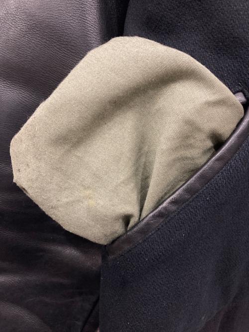 GAME（ゲーム）GAME (ゲーム) ウール切替スタジャン ブラック サイズ:Lの古着・服飾アイテム